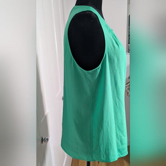 MICHAEL KORS Women's Green BLOUSE Sleeveless WORK Casual Women Shirt Large - Picture 5 of 9